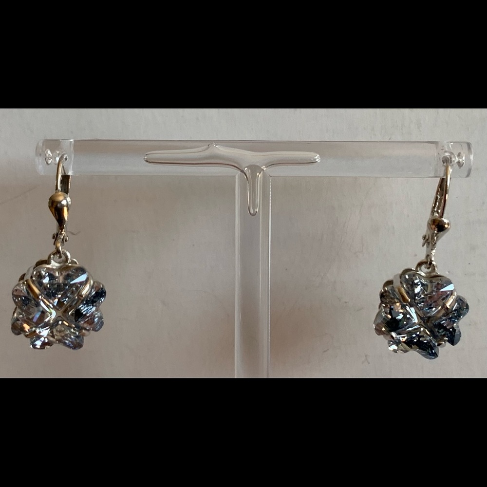 SWAROVSKI Blue Shade Crystal Earrings - Picture 7 of 10